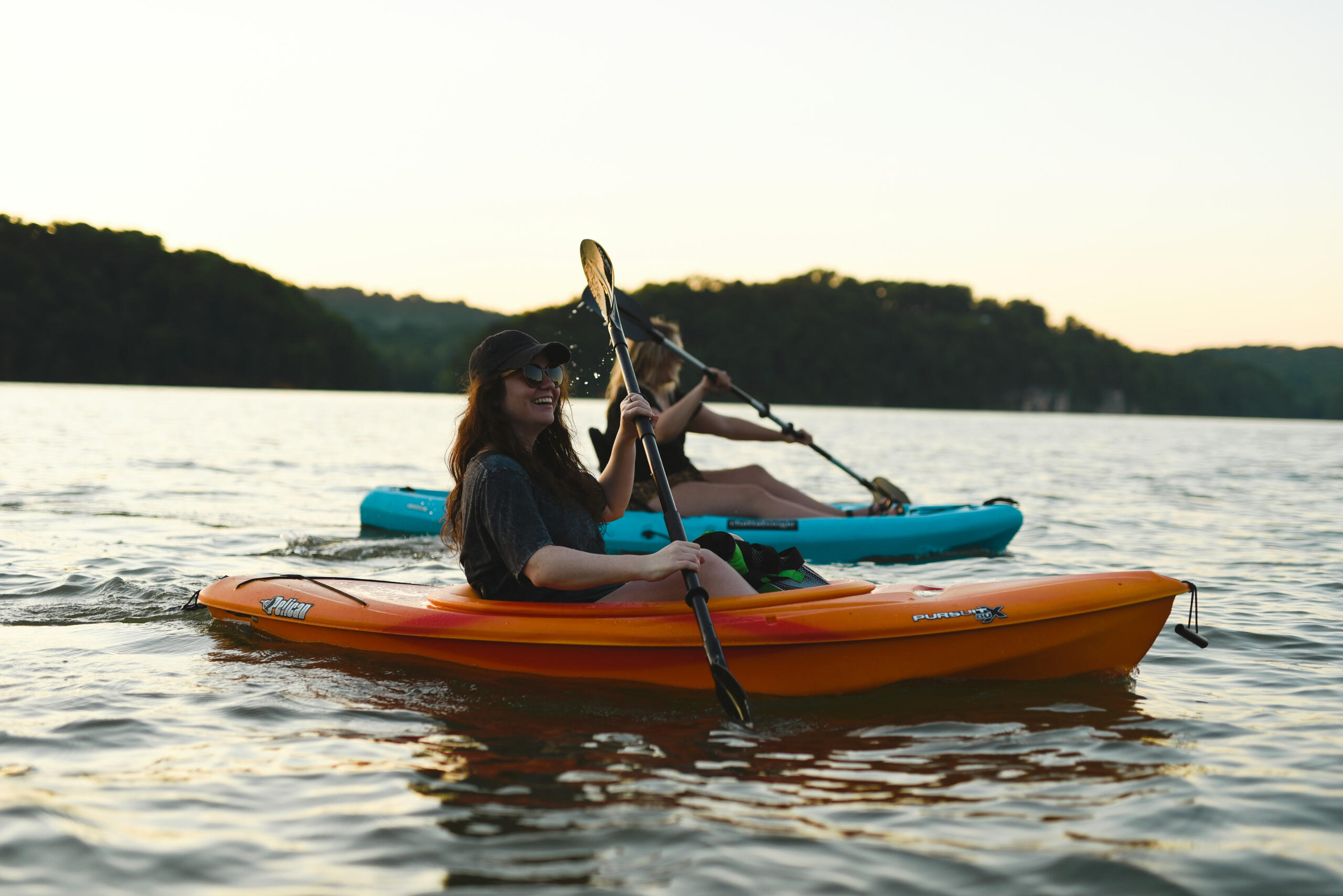 Tandem kayak rental with life jackets from Nimbus Rentals Sacramento